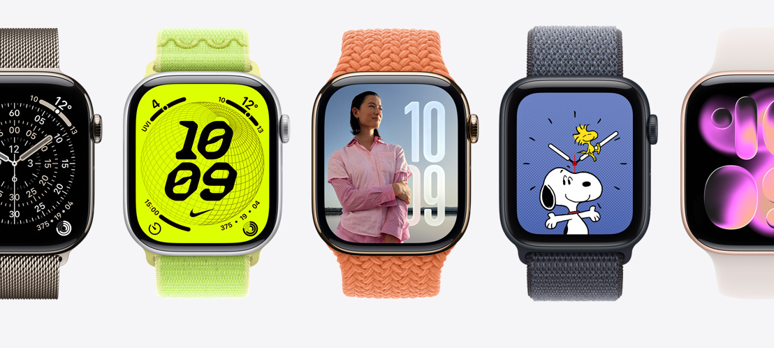 واجهات ساعة Apple Watch: الإرشاد، Nike، الصور، Snoopy،  Responsive Art