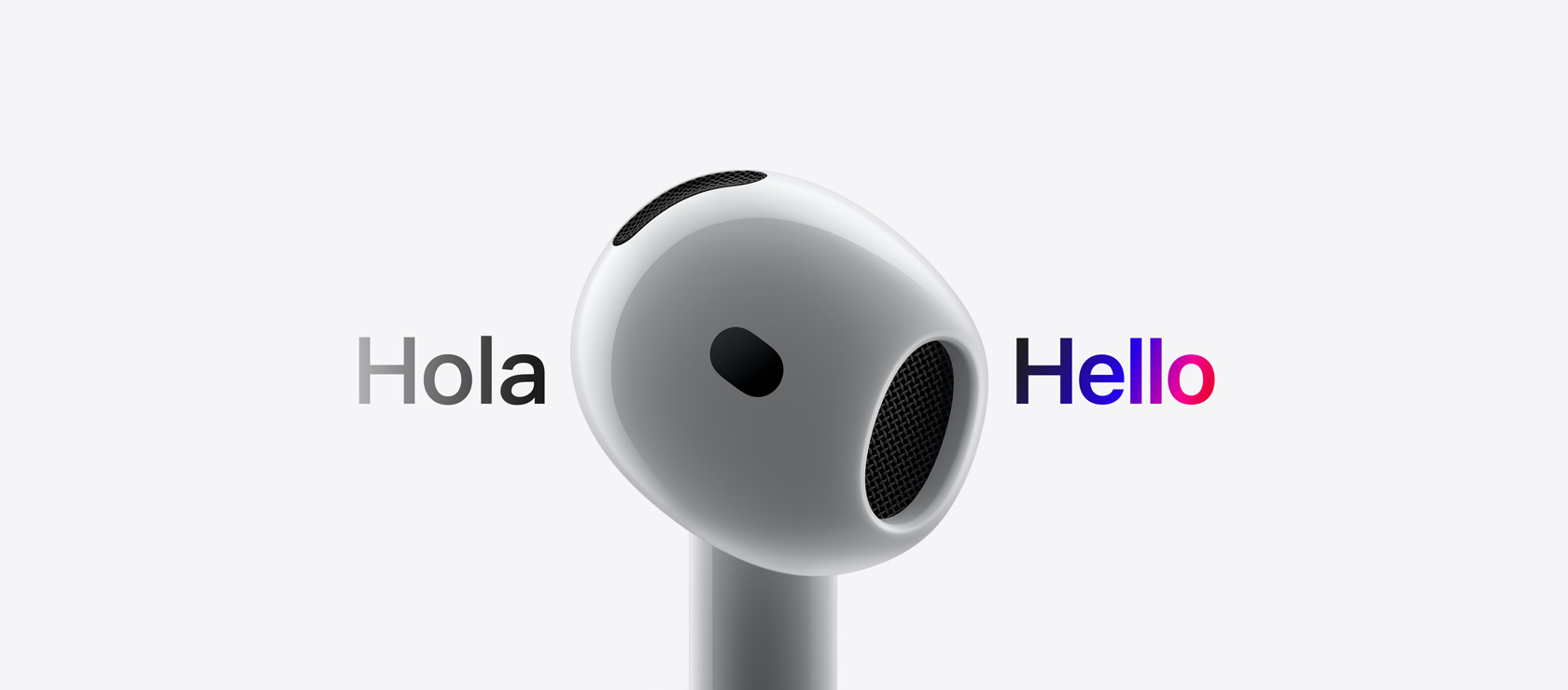 Image of airpods translating language