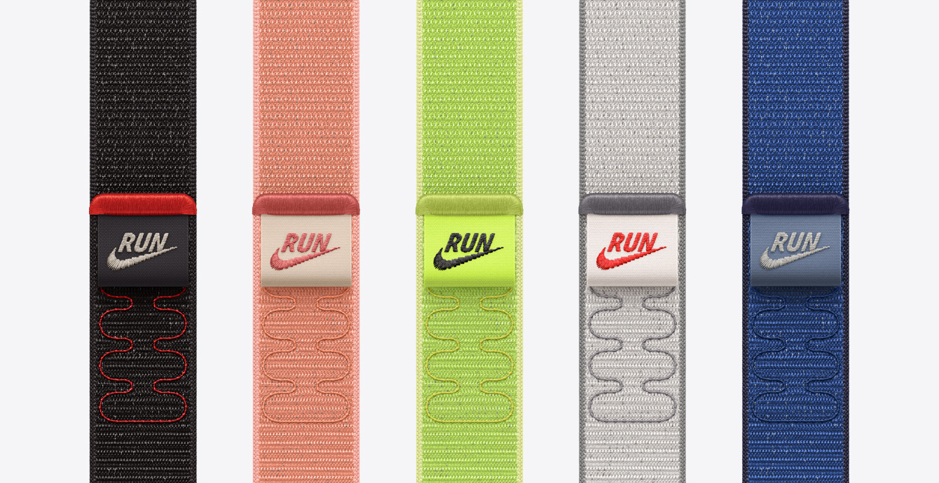 Available Nike Sport Loops in varying colors